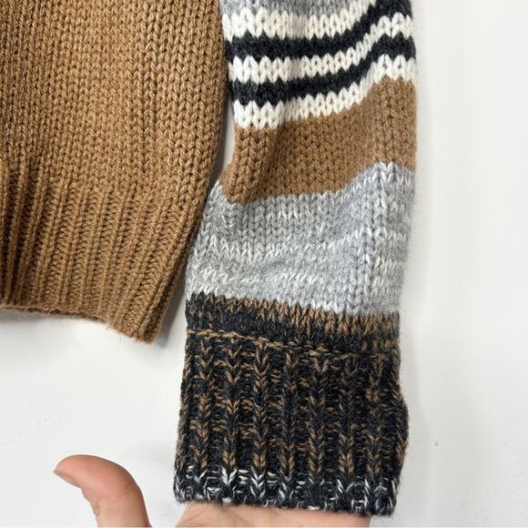 360 SWEATER Womens Size Small Merino Wool Alpaca Twee Chunky Earthy Cozy Winter - Picture 4 of 8